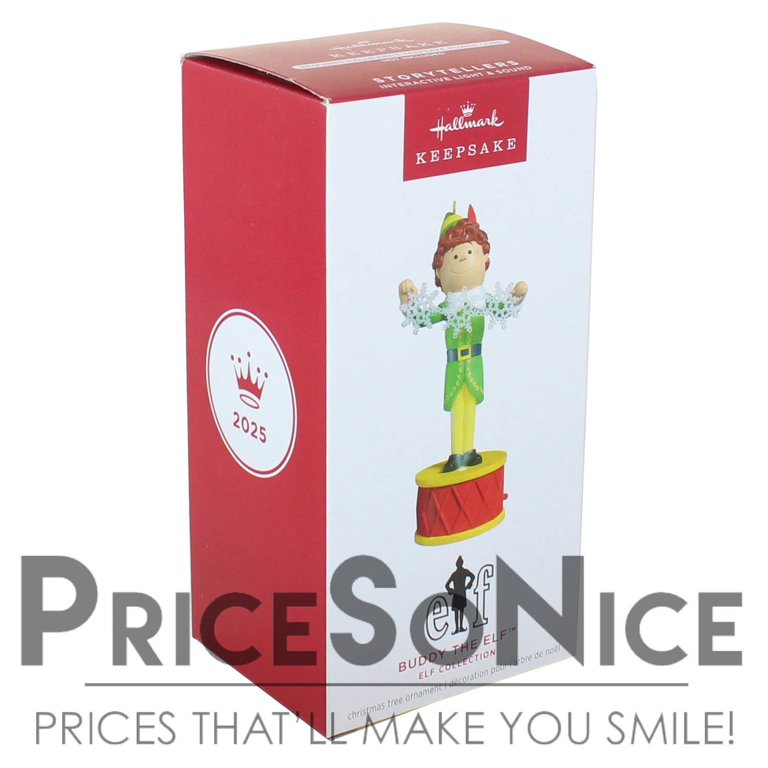 Hallmark 2025 Elf Collection Buddy the Elf™ Ornament With Light and Sound
