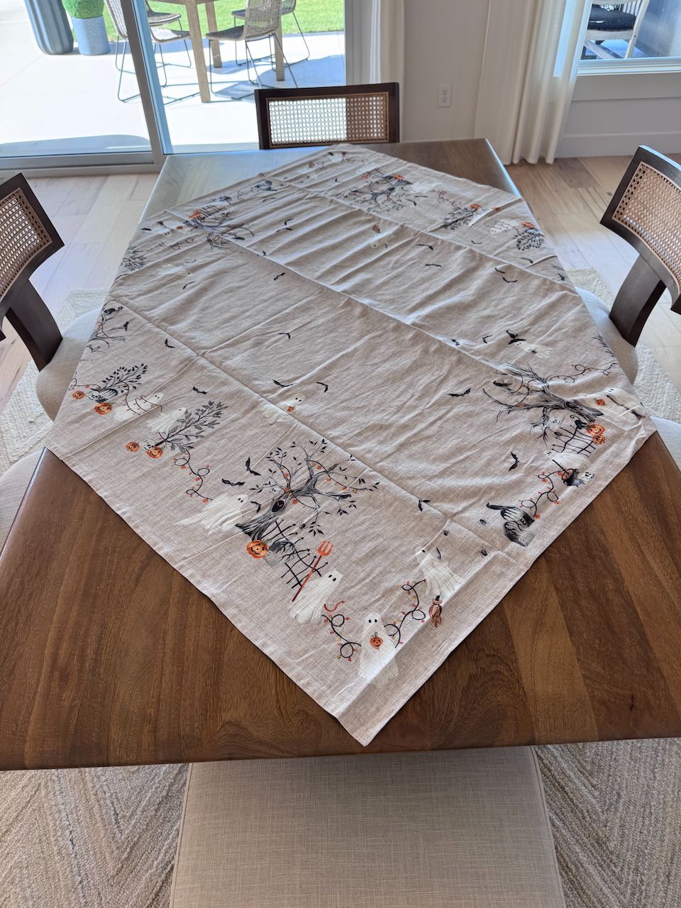 Pottery Barn Scary Squad Table Throw - 50x50 MSRP $99