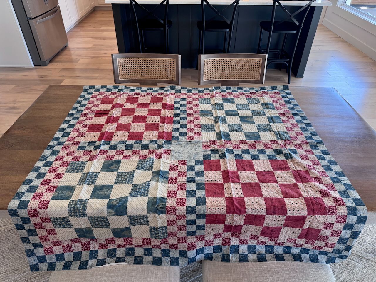 Pottery Barn Americana Patchwork Throw - 50x50&quot; MSRP $129