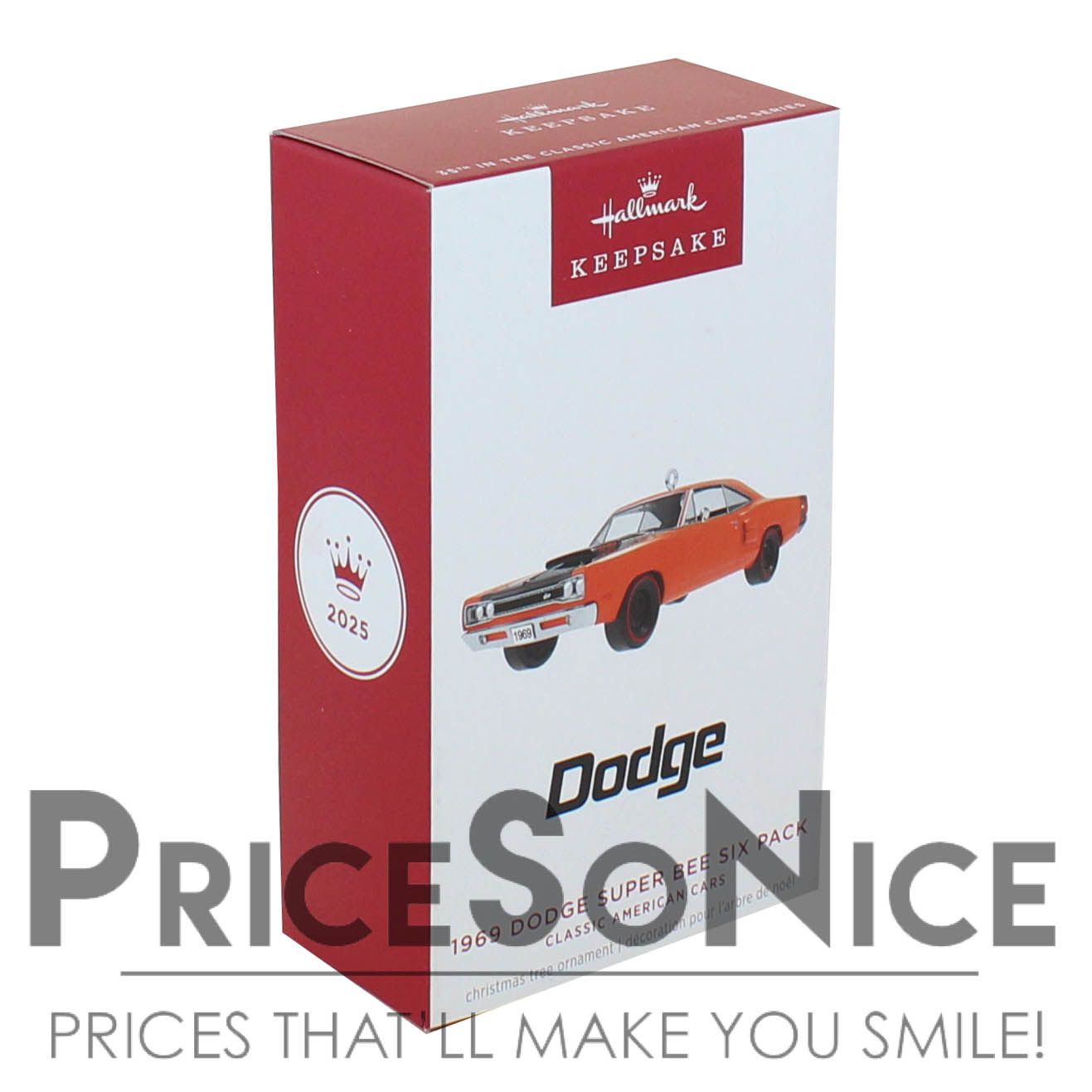 Hallmark Ornament 2025 Classic American Cars 1969 Dodge Super Bee Six Pack 2025