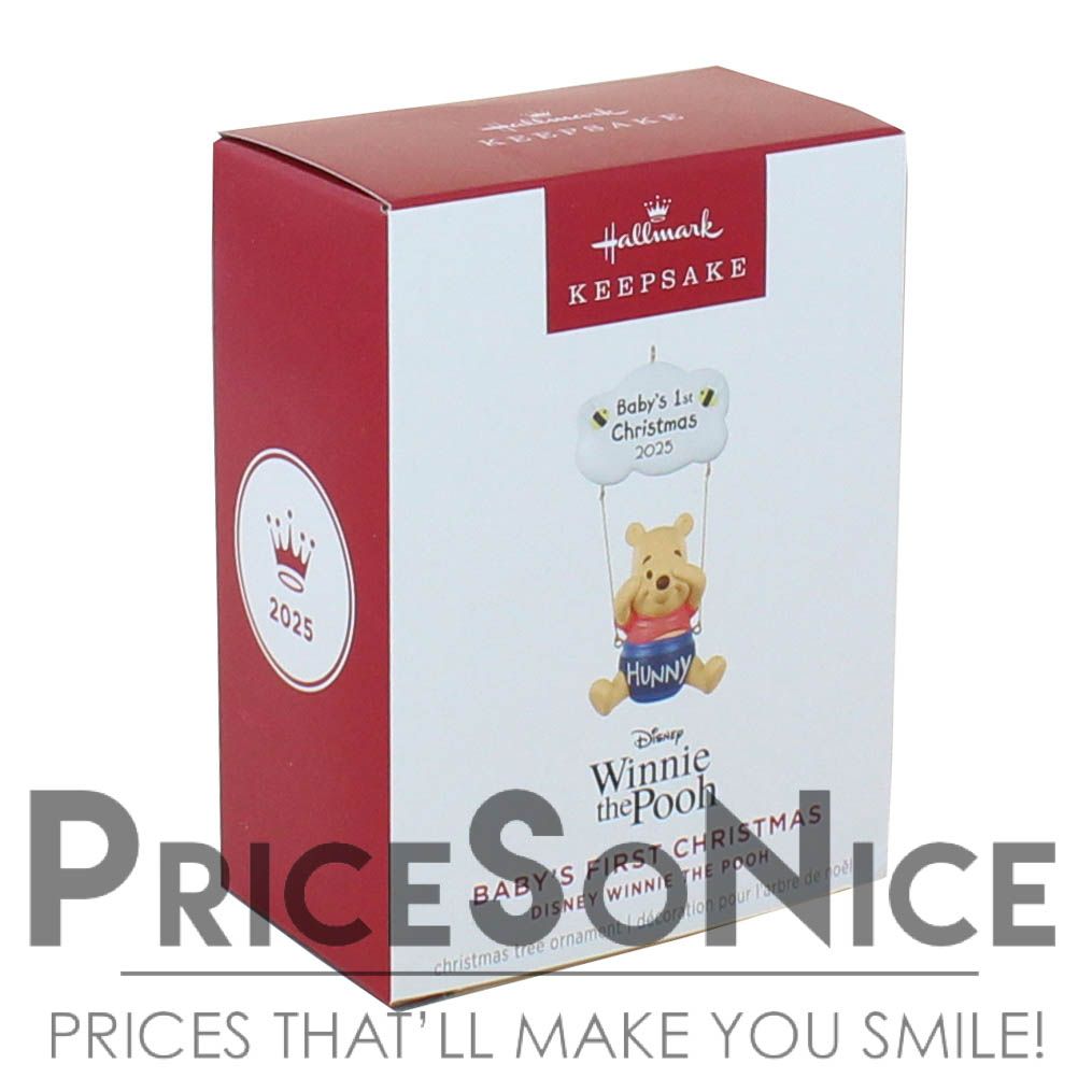 Hallmark Ornament 2025 Disney Winnie the Pooh Baby&#39;s First Christmas 2025