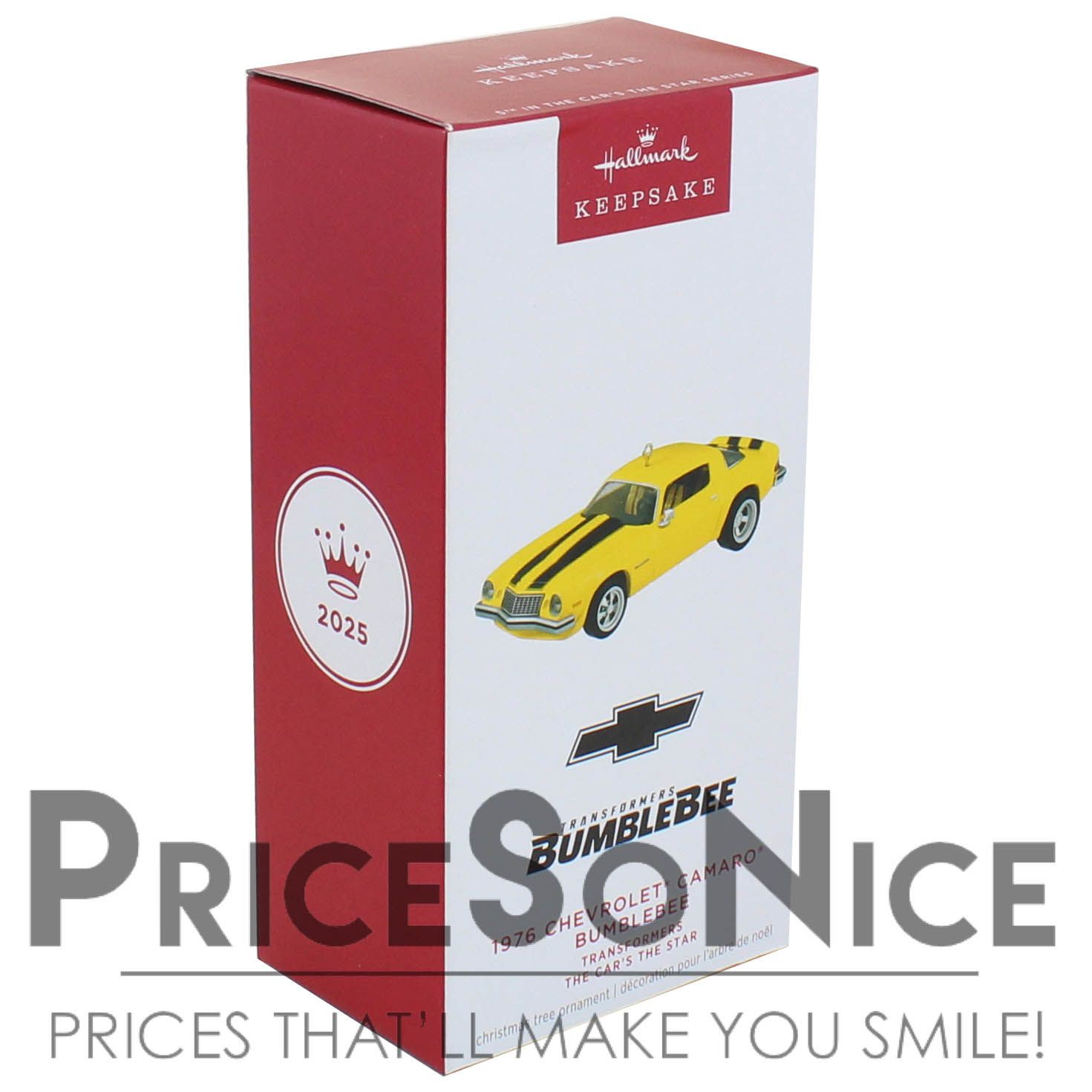 Hallamrk 2025 The Car&#39;s the Star Transformers 1976 Chevrolet® Camaro® Bumblebee Metal Ornament