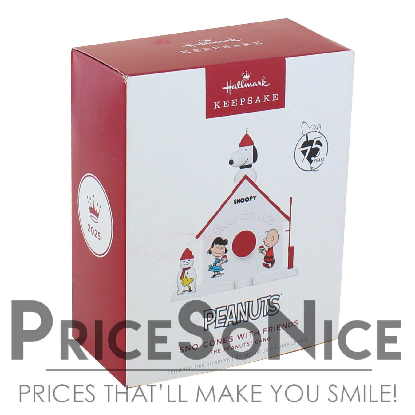 Hallmark Ornament 2025 The Peanuts® Gang 75th Anniversary Sno-Cones With Friends