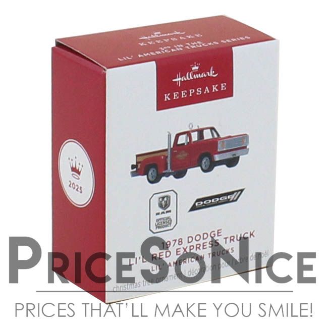 Hallmark Ornament 2025 Lil&#39; American Trucks 1978 Dodge Li&#39;l Red Express Trucks