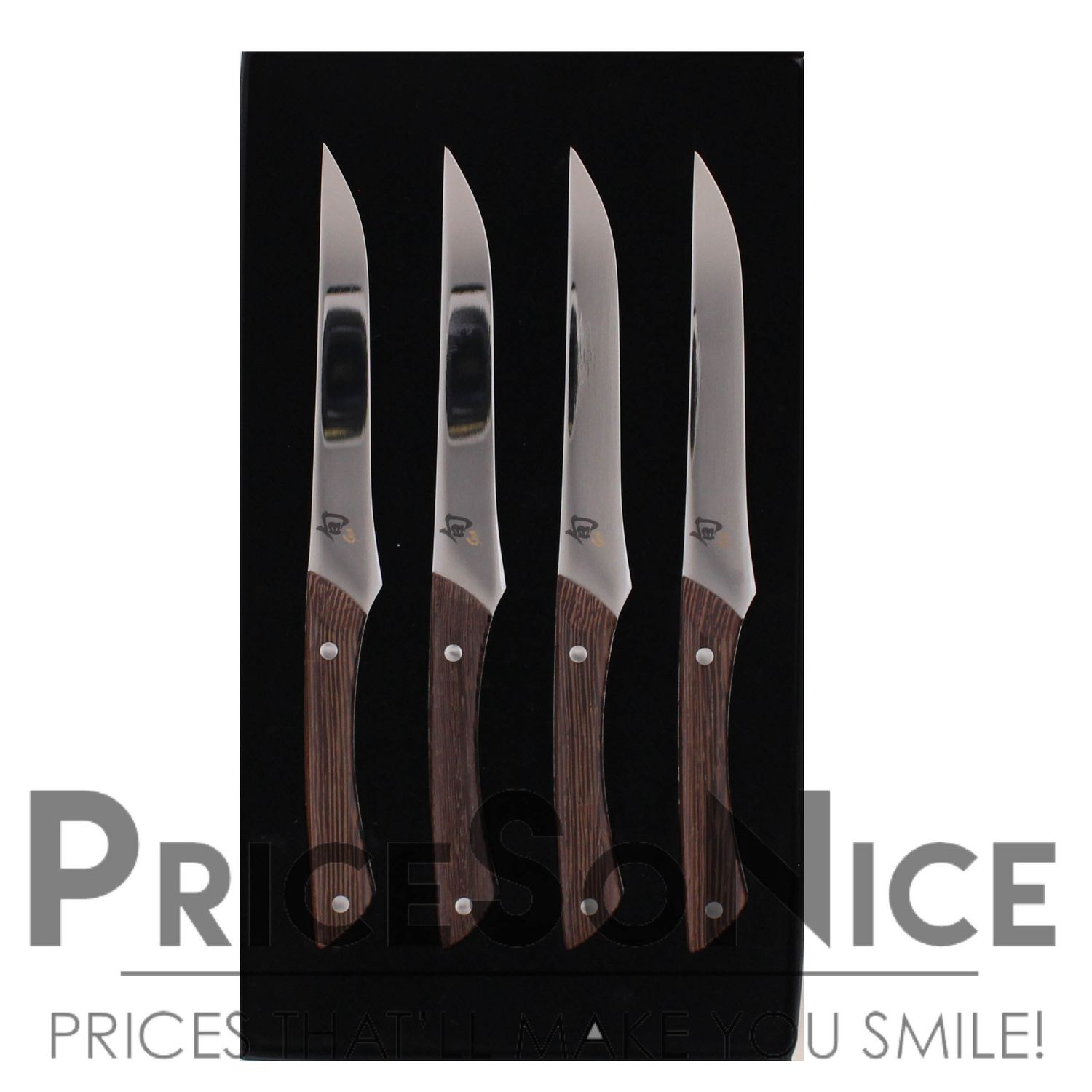 Shun Shima Natural Steak Knives, Set of 4 MSRP $320