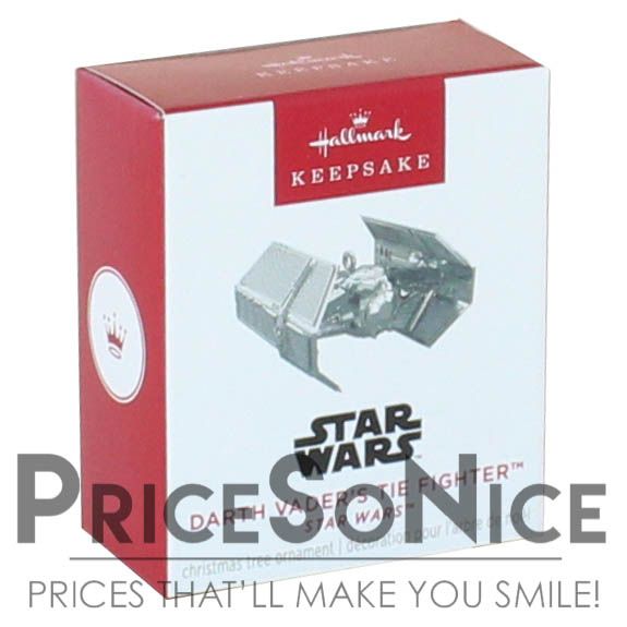Hallmark Ornament 2025 Mini Star Wars™ Darth Vader&#39;s TIE Fighter™, 0.75