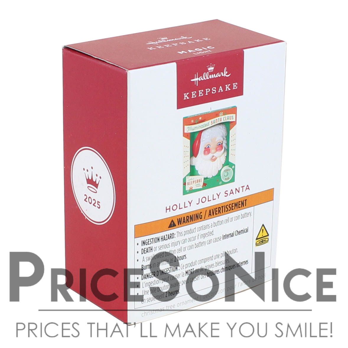 Hallmark Ornament 2025 Holly Jolly Santa Ornament With Light
