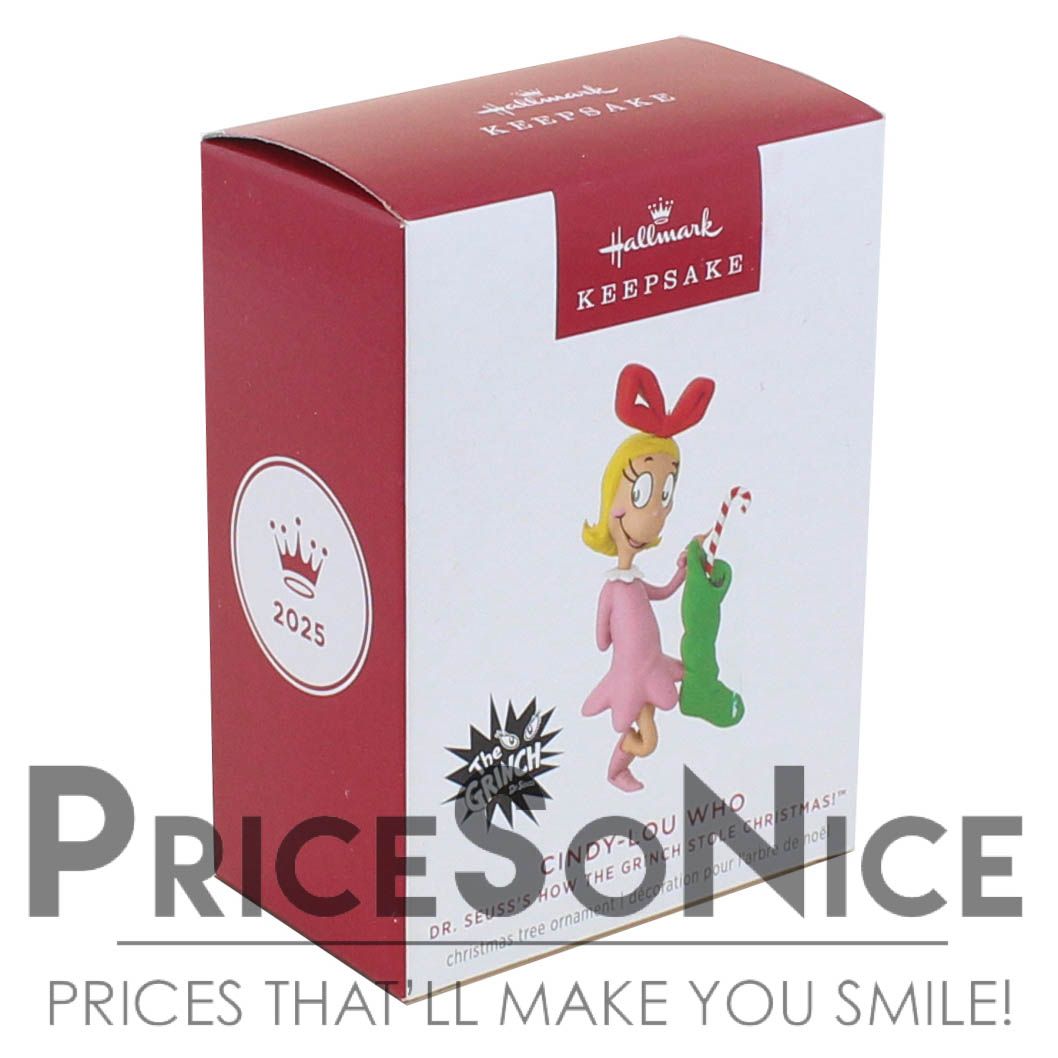 Hallmark Ornament 2025 Dr. Seuss&#39;s How the Grinch Stole Christmas Cindy-Lou Who
