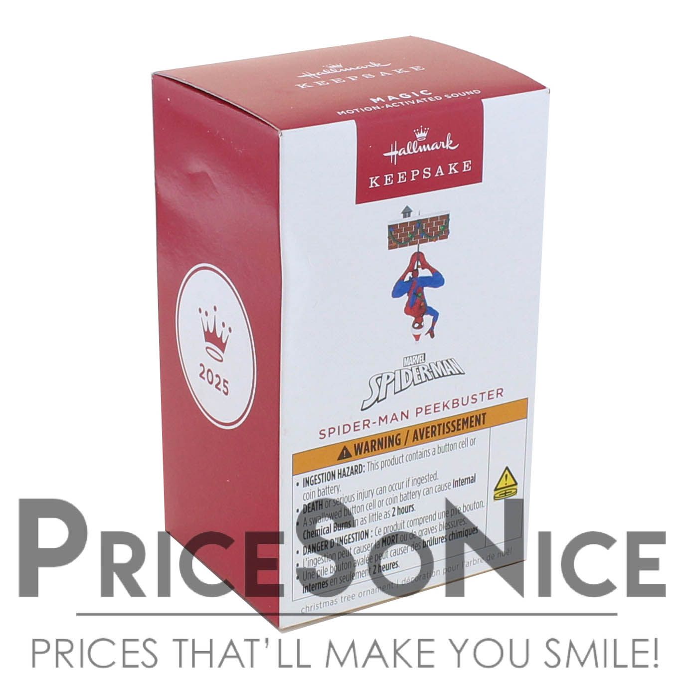 Hallmark Ornament 2025 - Marvel Spider-Man Peekbuster With Motion-Activated Sound