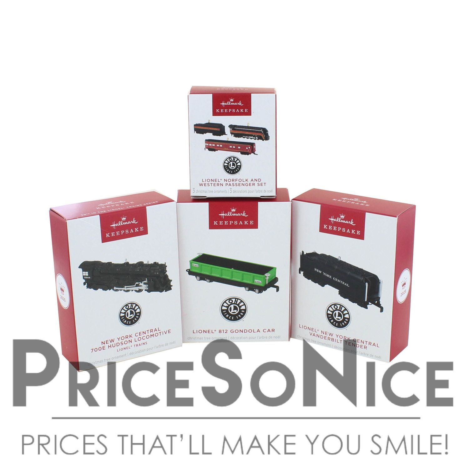Hallmark Ornament 2025 Train Set Collection