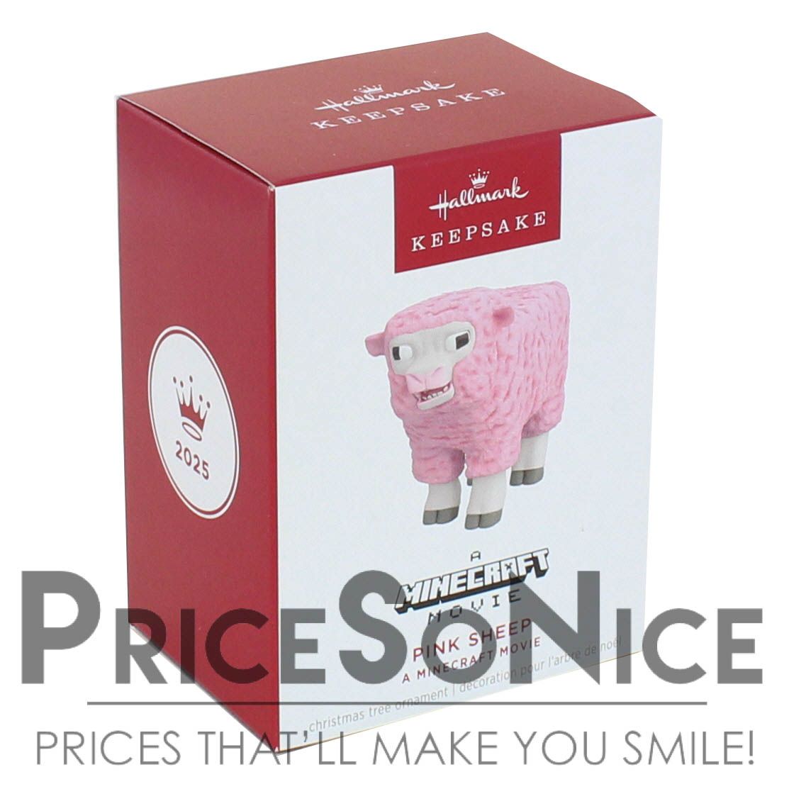 Hallmark Ornament 2025 A Minecraft Movie Pink Sheep