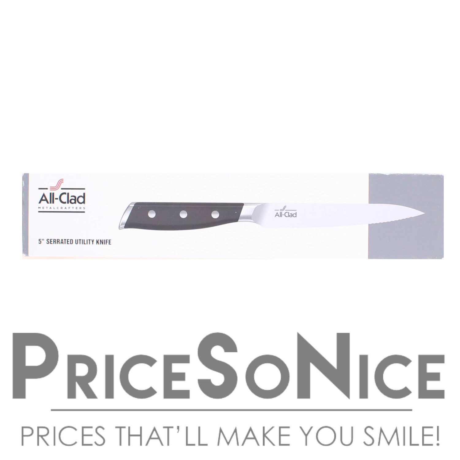 All-Clad 5" Serrated Utility Knife, MSRP $170