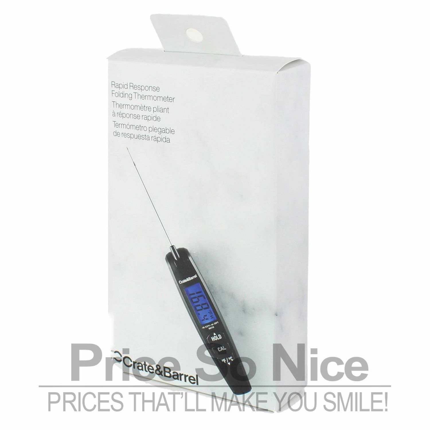 Crate &amp; Barrel Folding Rapid Response Thermometer MSRP $70 - New