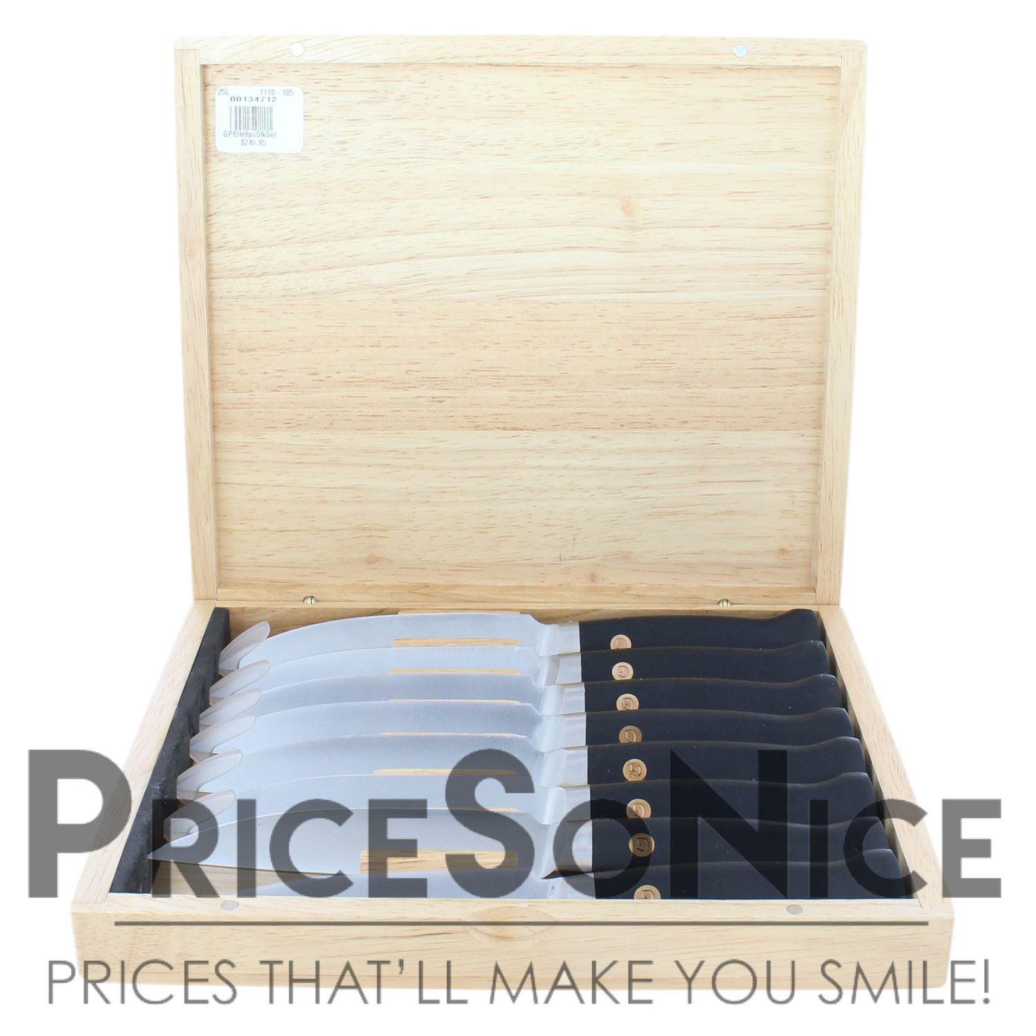 GreenPan Elite Black Steak Gift Set, Set of 8, MSRP $250