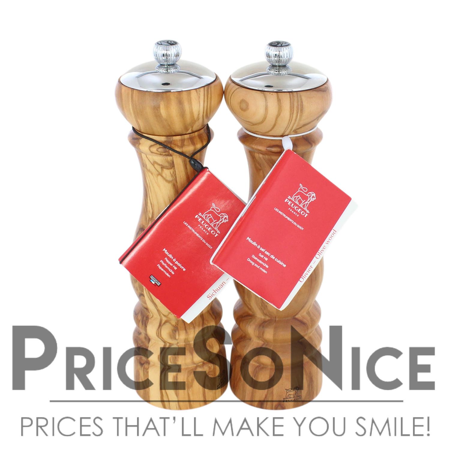 Peugeot Paris Icone U Select Salt &amp; Pepper Mill Set, 9", Olivewood MSRP $370