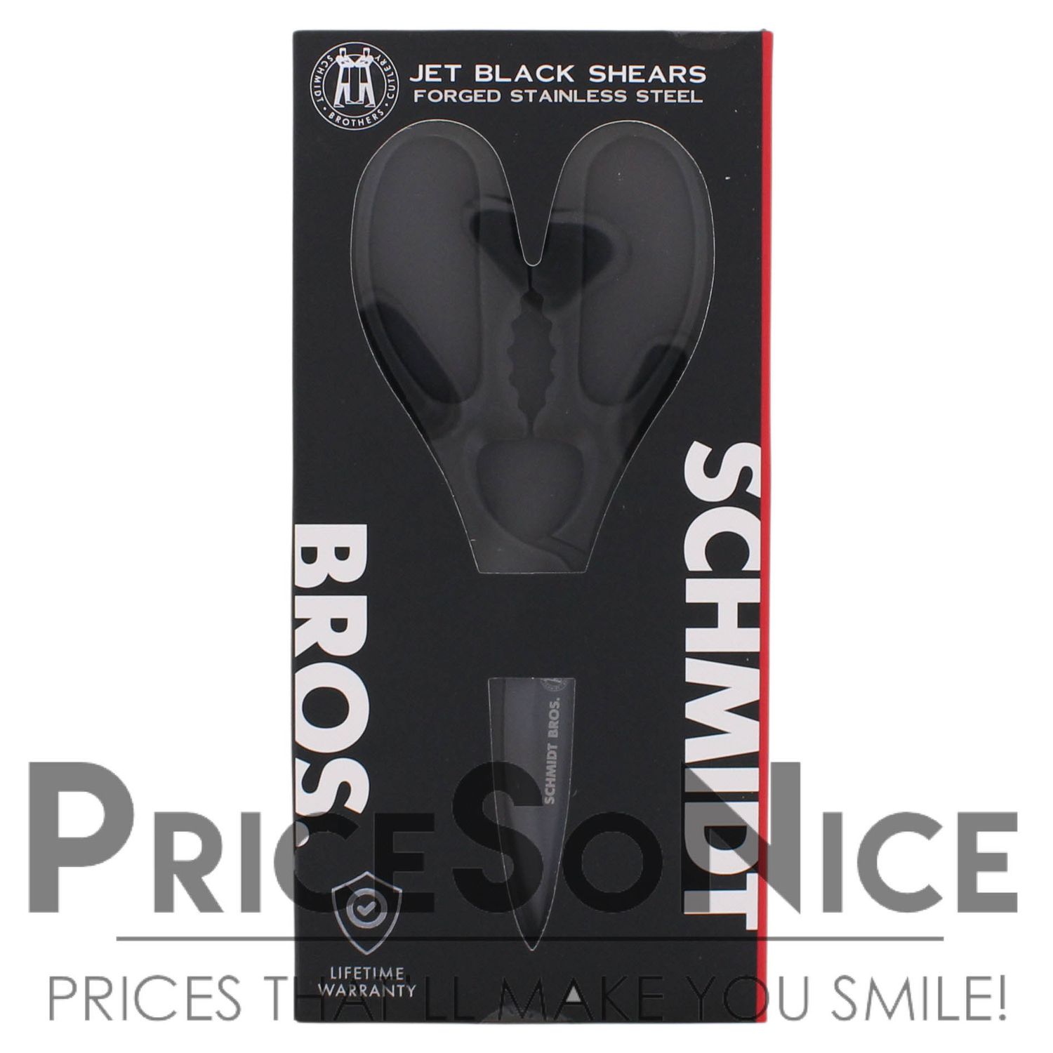 Schmidt Bros. Jet Black Forged Stainless Steel Kitchen Shears MSRP $40