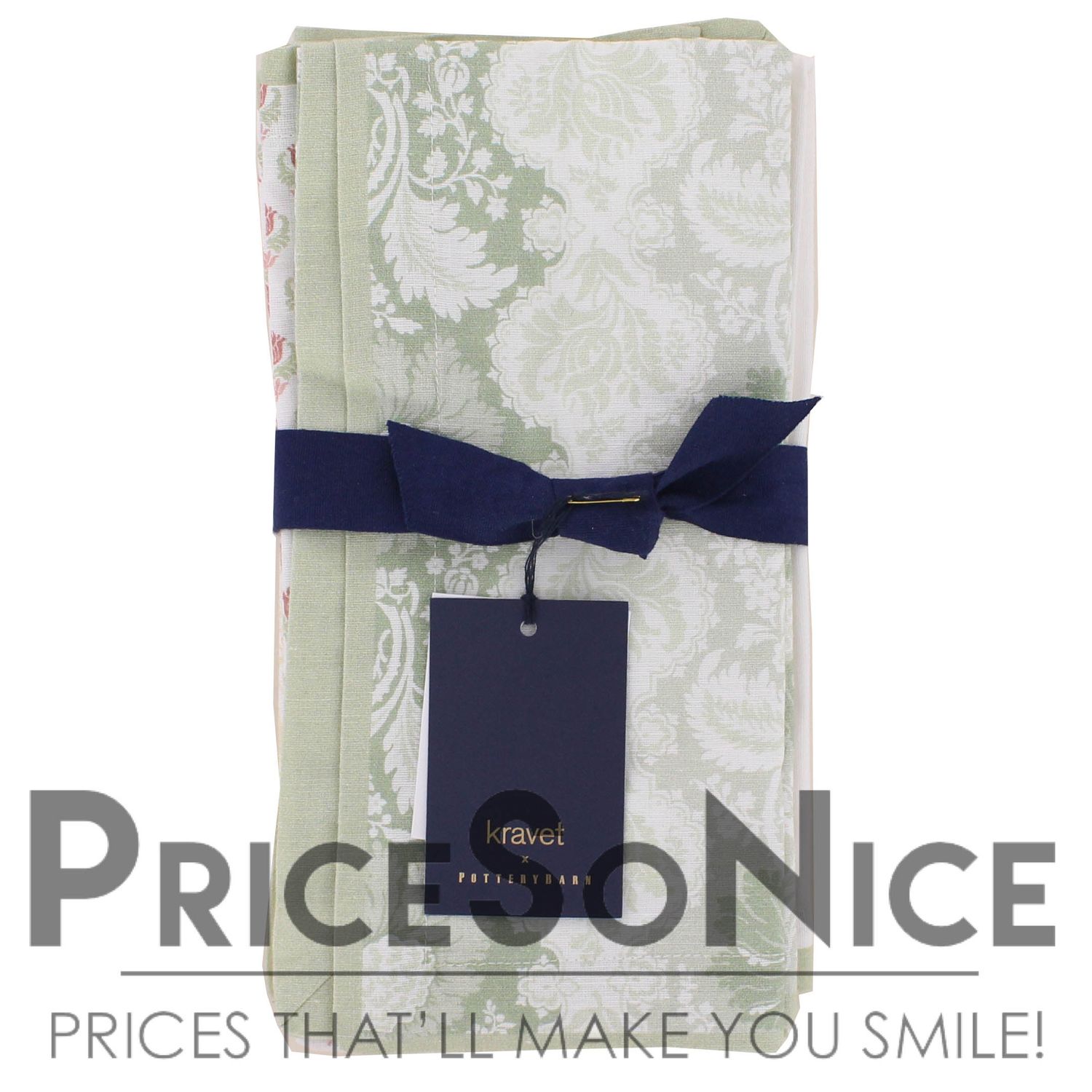 Pottery Barn x Kravet Cotton Multi Napkins - Mixed Set of 4, MSRP $48