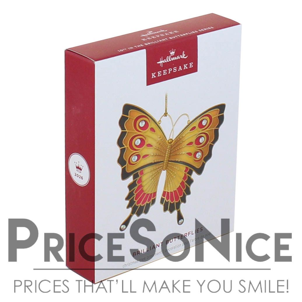Hallmark Keepsake 2026 Brilliant Butterflies (10th in Series) Ornament, MSRP $23