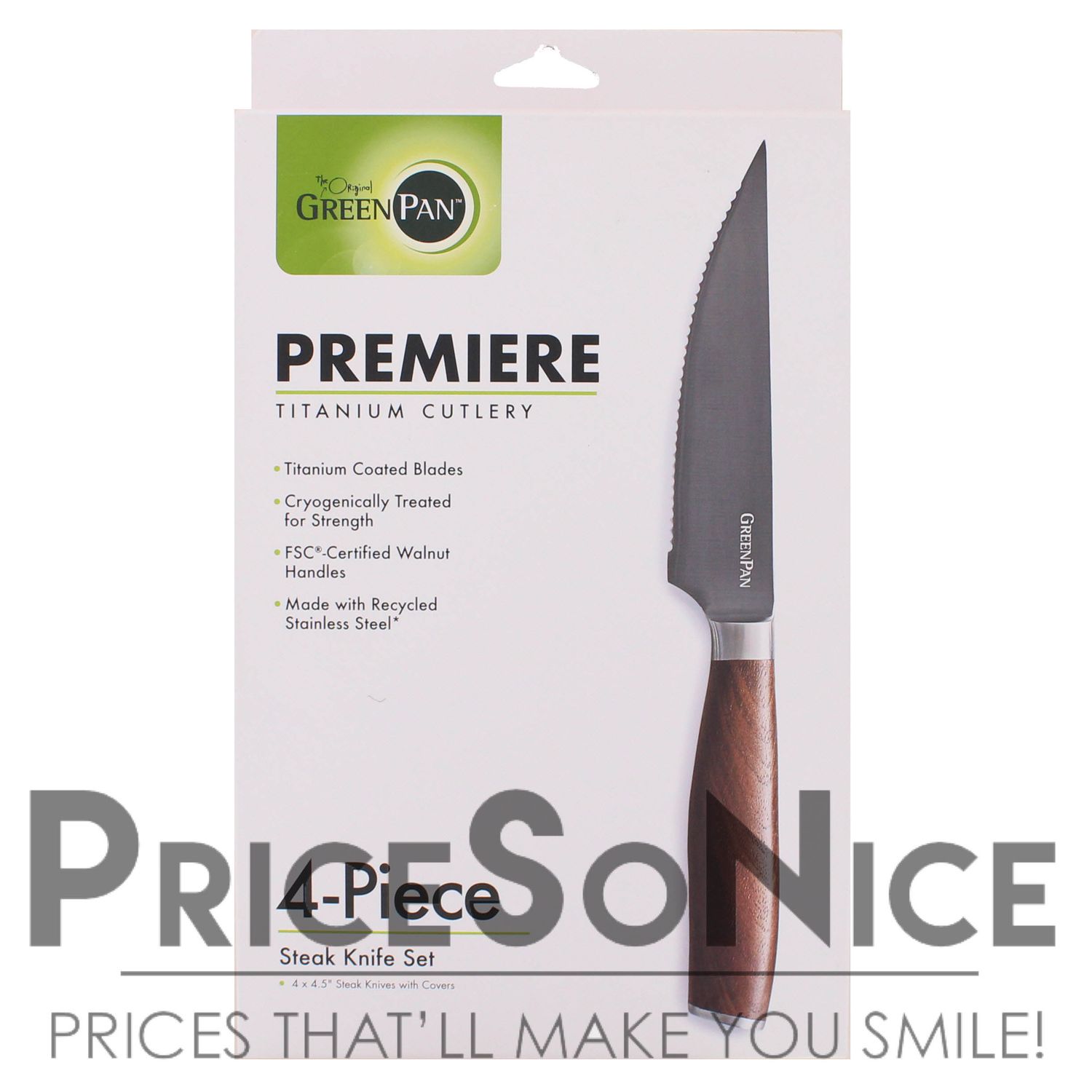 GreenPan Premiere Steak Knives, Set of 4, MSRP $120