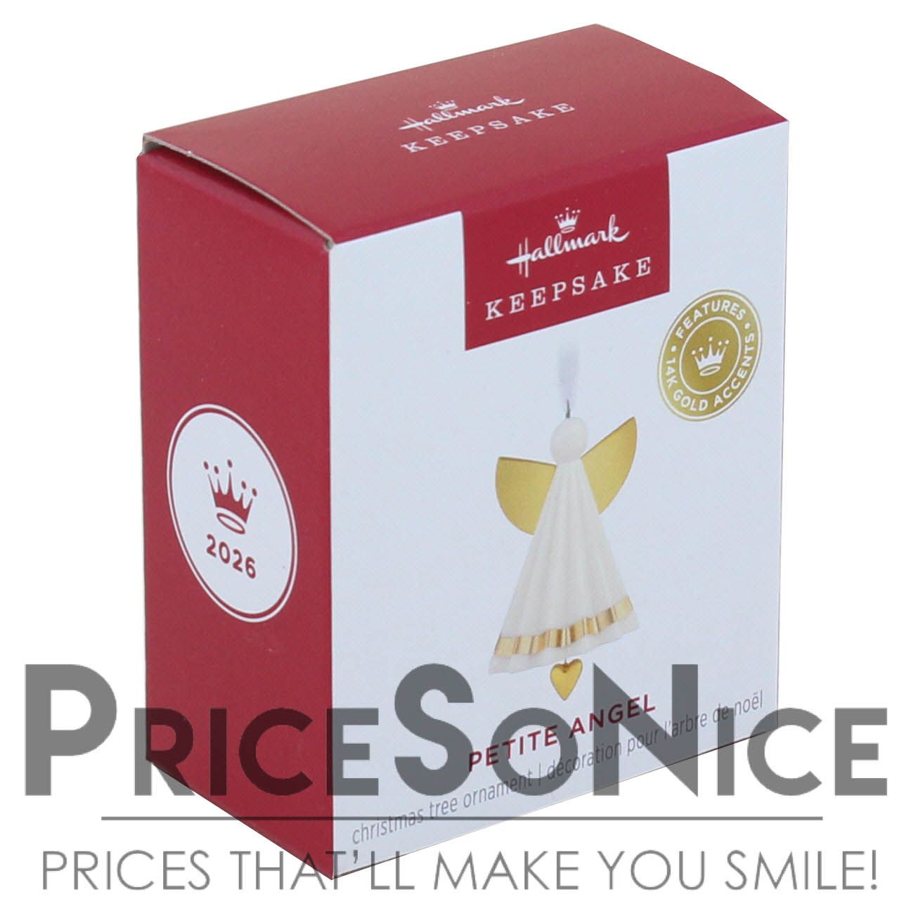 Hallmark Keepsake 2026 Mini Petite Angel Porcelain Ornament, 1.25"