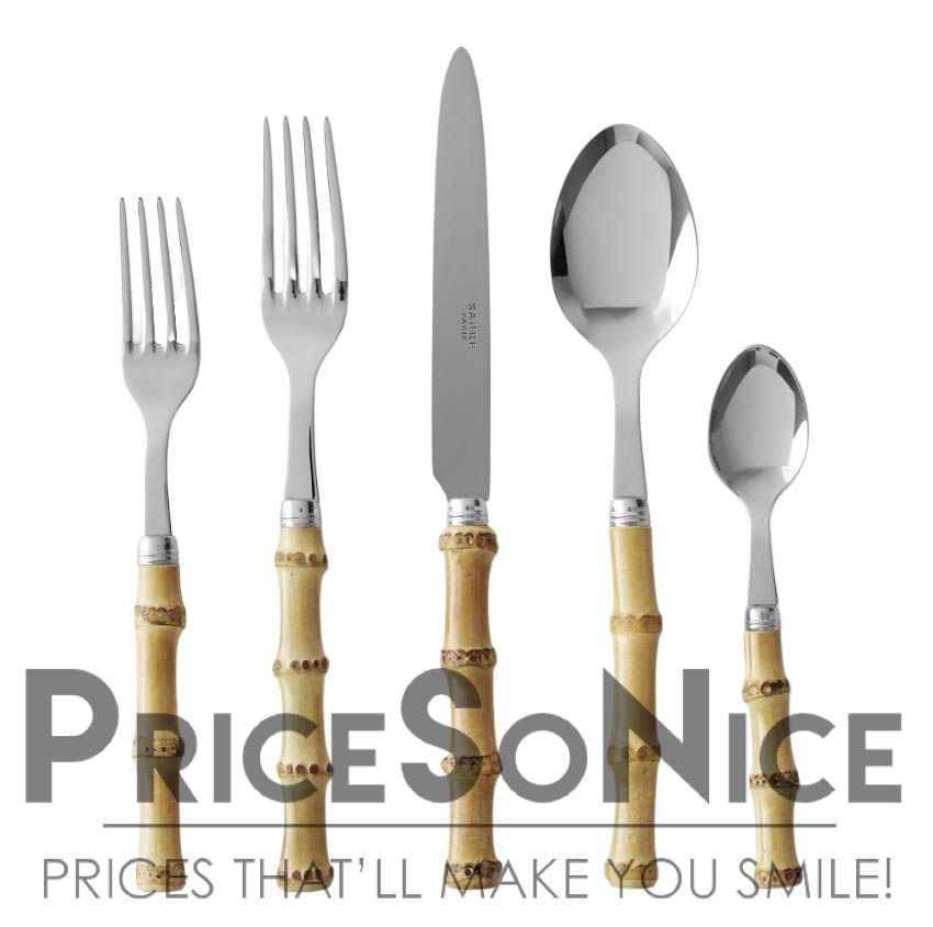 Sabre Light Bamboo 5-Piece Flatware Set MSRP $116