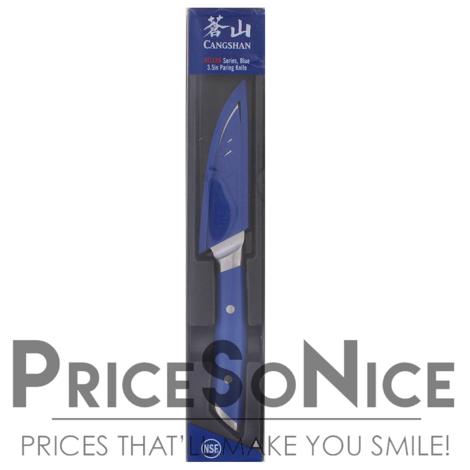 Cangshan HELENA Series 3.5-Inch Paring Knife with Sheath, Blue MSRP $25