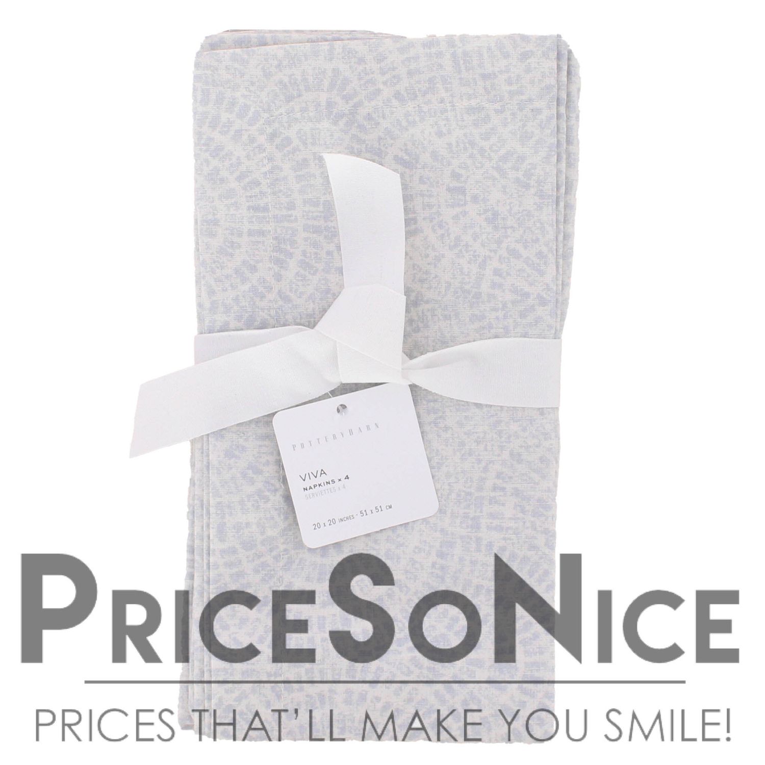 Pottery Barn Viva Cotton Napkins - Set of 4 MSRP $48