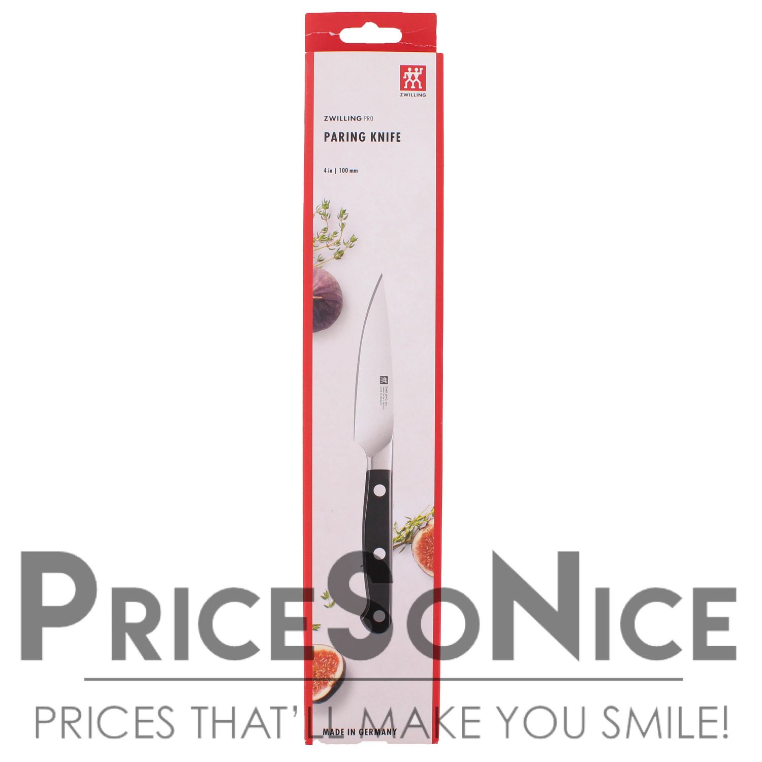 Zwilling Pro 4" Paring Kitchen Knife German Precision Stainless Steel MSRP $80