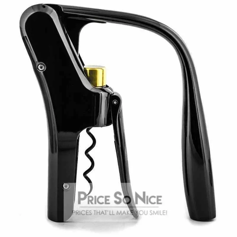 Williams Sonoma Wine Lever Wine Opener-Gunmetal Finish w/ Gold Accents MSRP $130