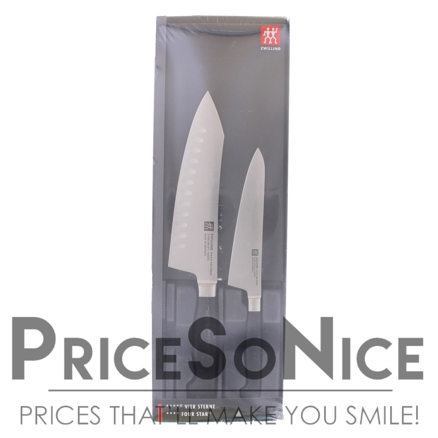 Zwilling J.A. Henckels Vier Sterne “Rock &amp; Chop” 2-Pc Knife Set MSRP $180