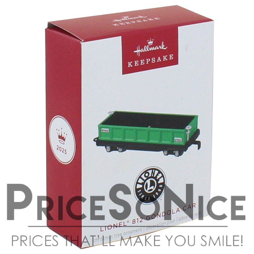 Hallmark Keepsake  2025 Lionel 812 Gondola Car Metal Ornament BAD BOX