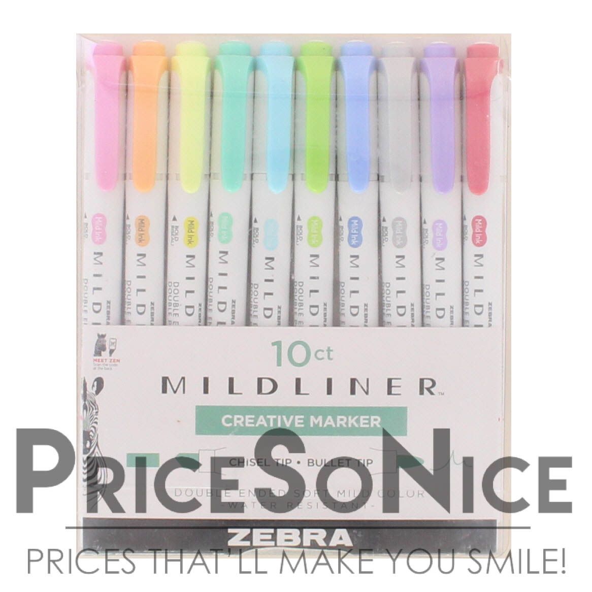 Zebra Mildliner Dual-Ended Creative Makers, 10ct, MSRP $26
