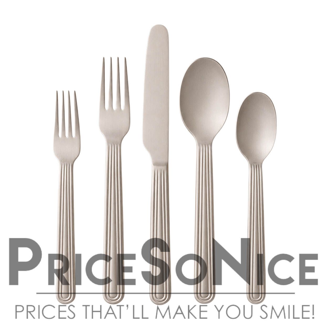 ​West Elm Mirror Satin Groove Flatware 20 Piece MSRP $198