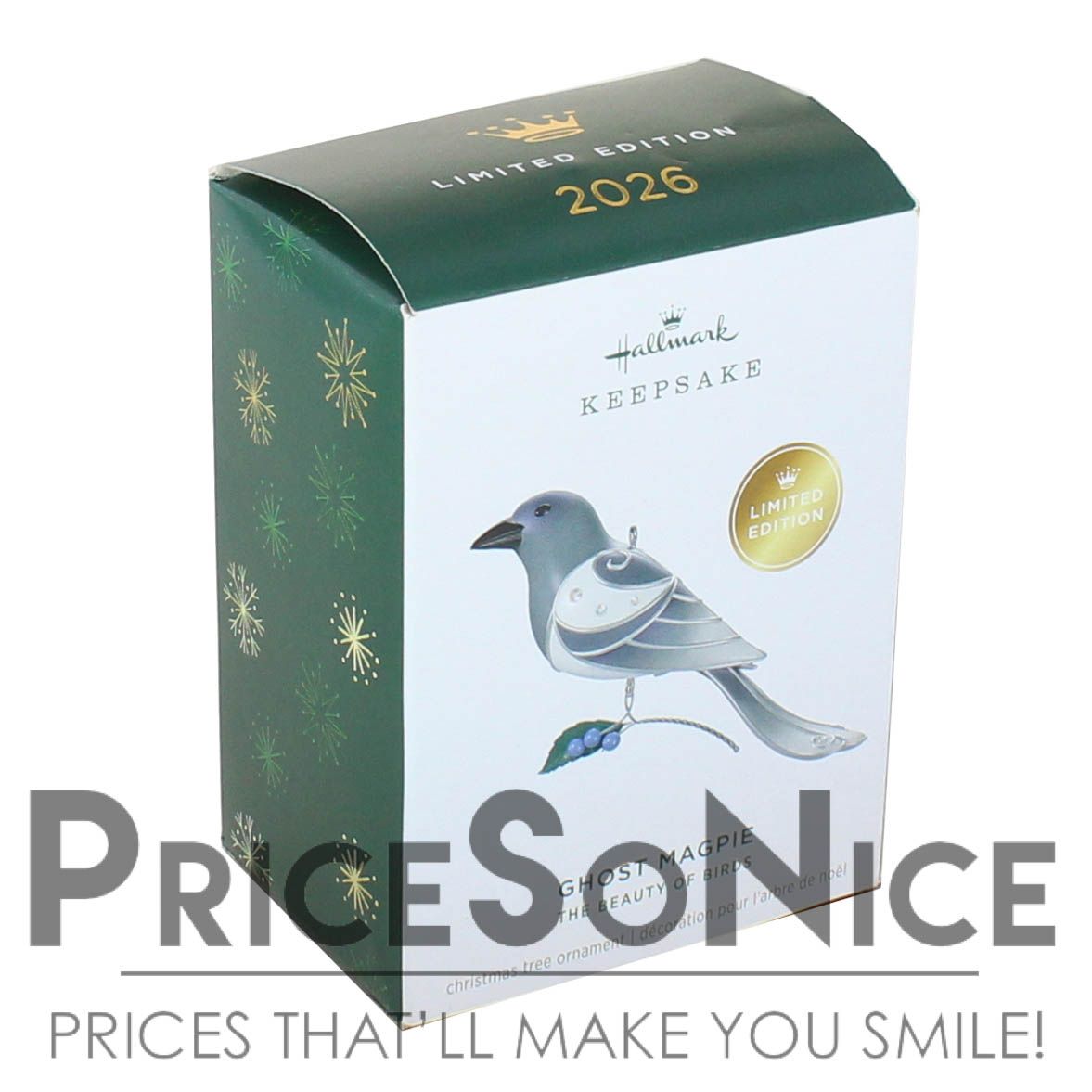 Hallmark Keepsake 2026 The Beauty of Birds Ghost Magpie LIMITED EDITION Ornament