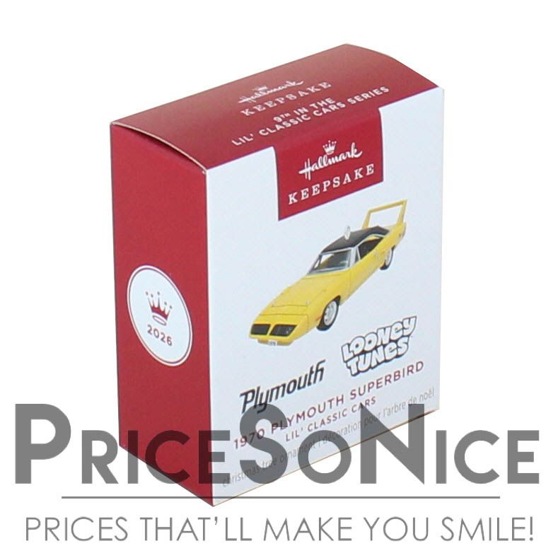 Hallmark Keepsake 2026 Mini Lil' Classic Cars 1970 Plymouth Superbird Ornament