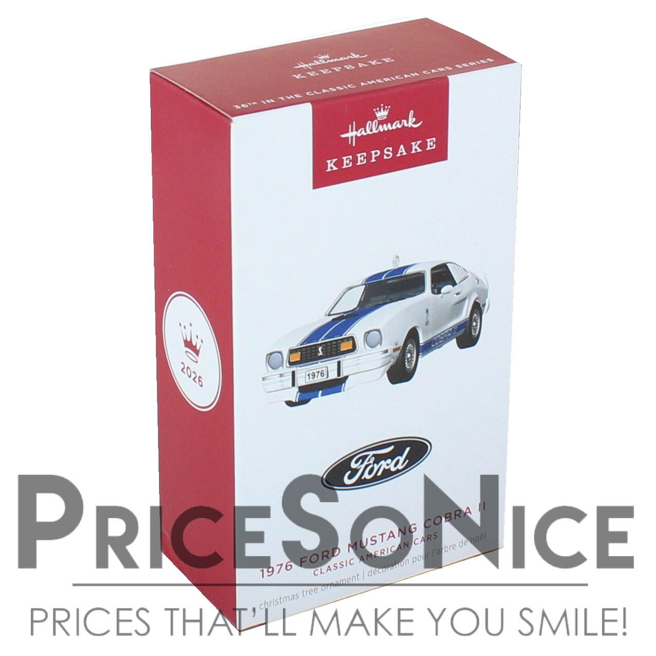 Hallmark Keepsake 2026 Classic American Cars 1976 Ford Mustang Cobra II Ornament