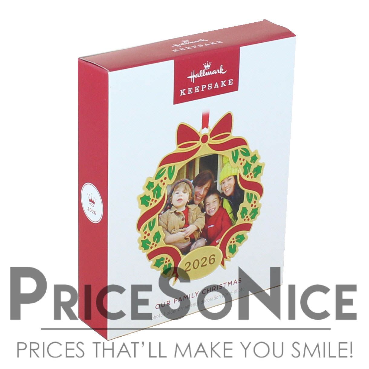Hallmark Keepsake 2026 Our Family Christmas Photo Frame Metal Ornament