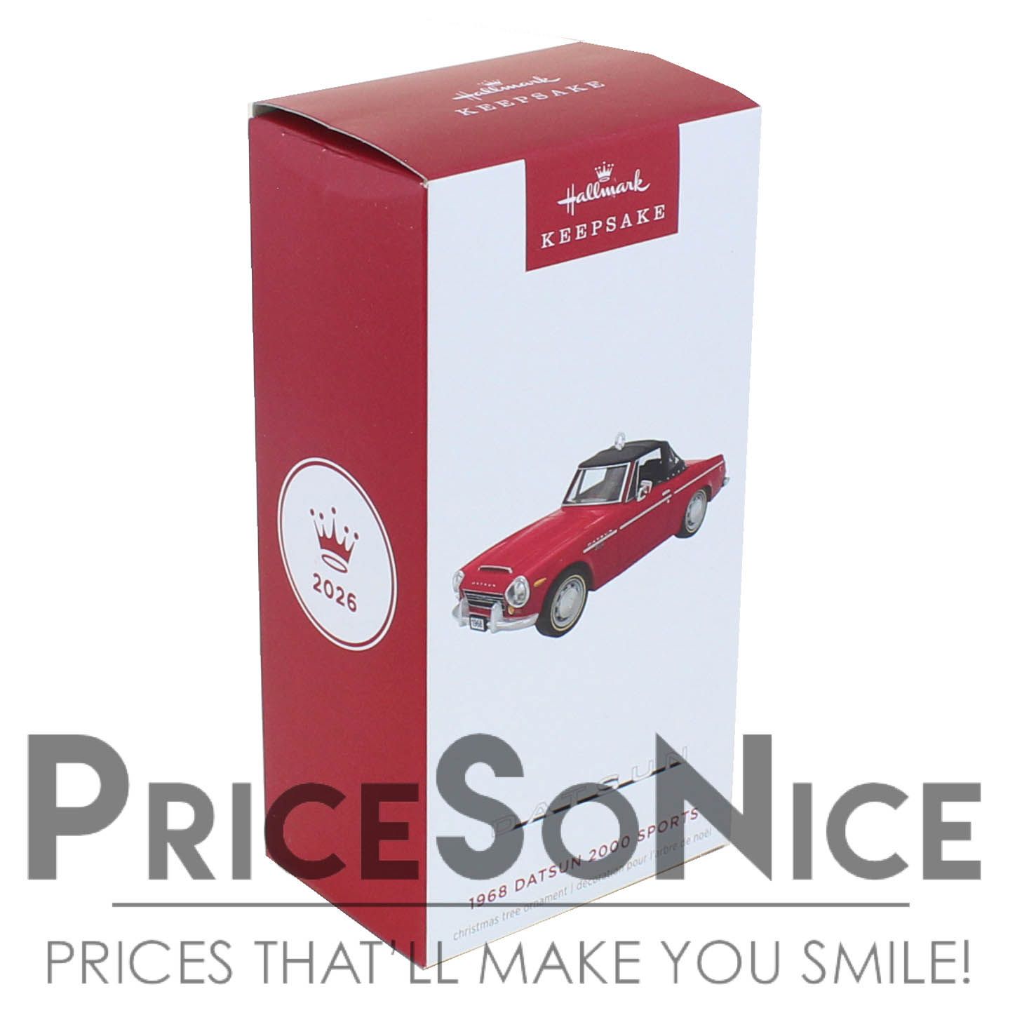 Hallmark Keepsake 2026 1968 Datsun 2000 Sports Metal Ornament