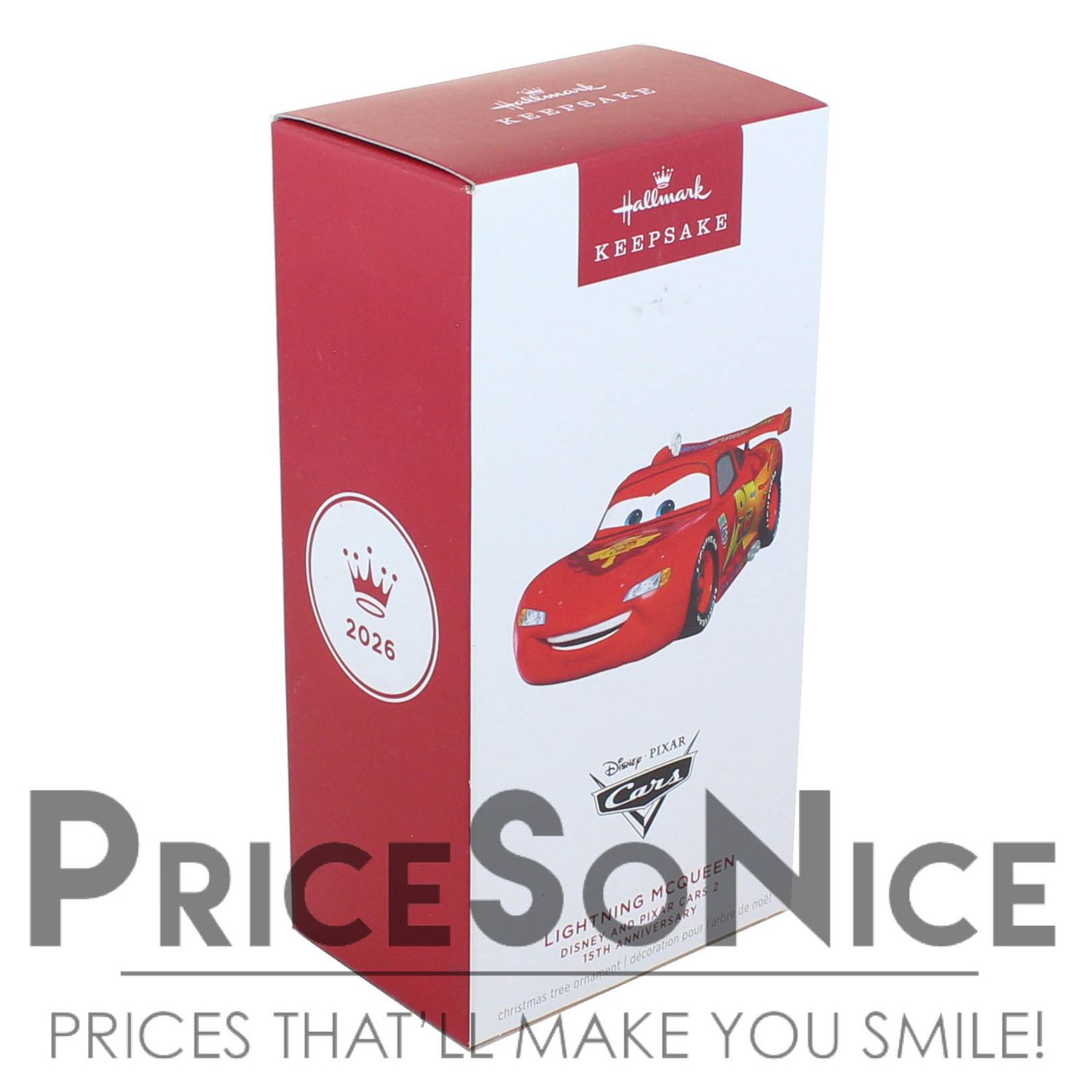 Hallmark Keepsake 2026 Pixar Cars 2 15th Anniversary Lightning McQueen Ornament