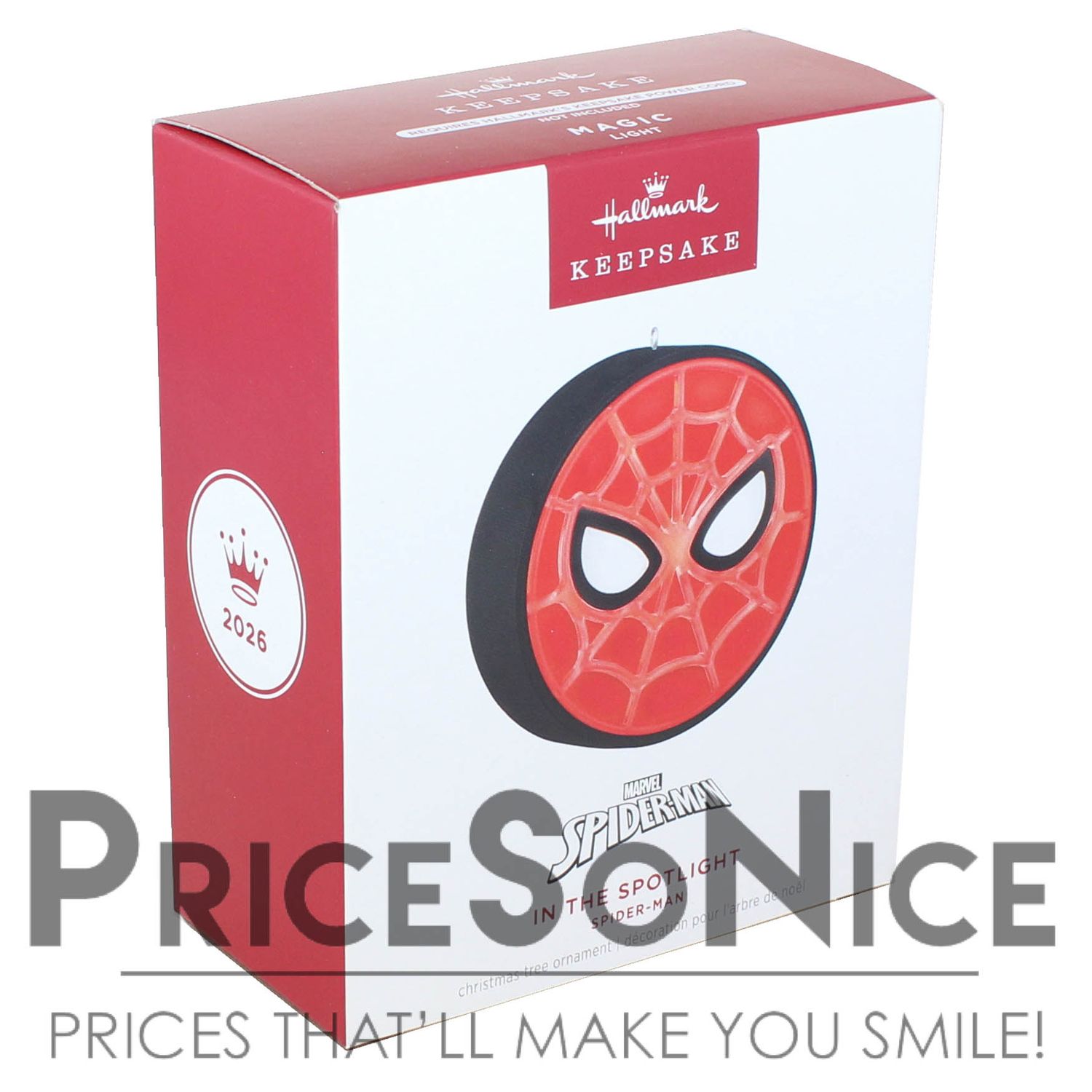 Hallmark Keepsake 2026 Marvel Spider-Man In the Spotlight Ornament With Light