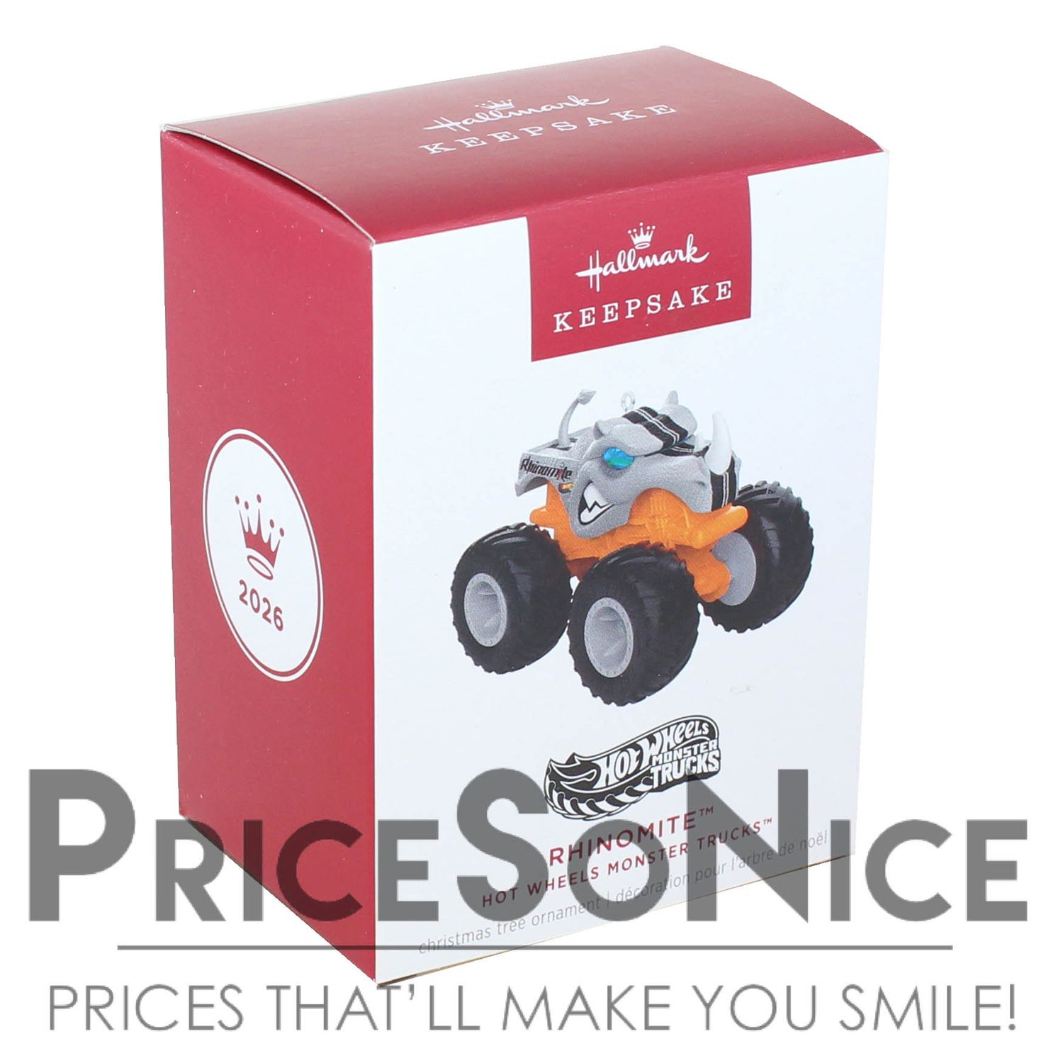 Hallmark Keepsake 2026 Hot Wheels Monster Trucks Rhinomite Ornament