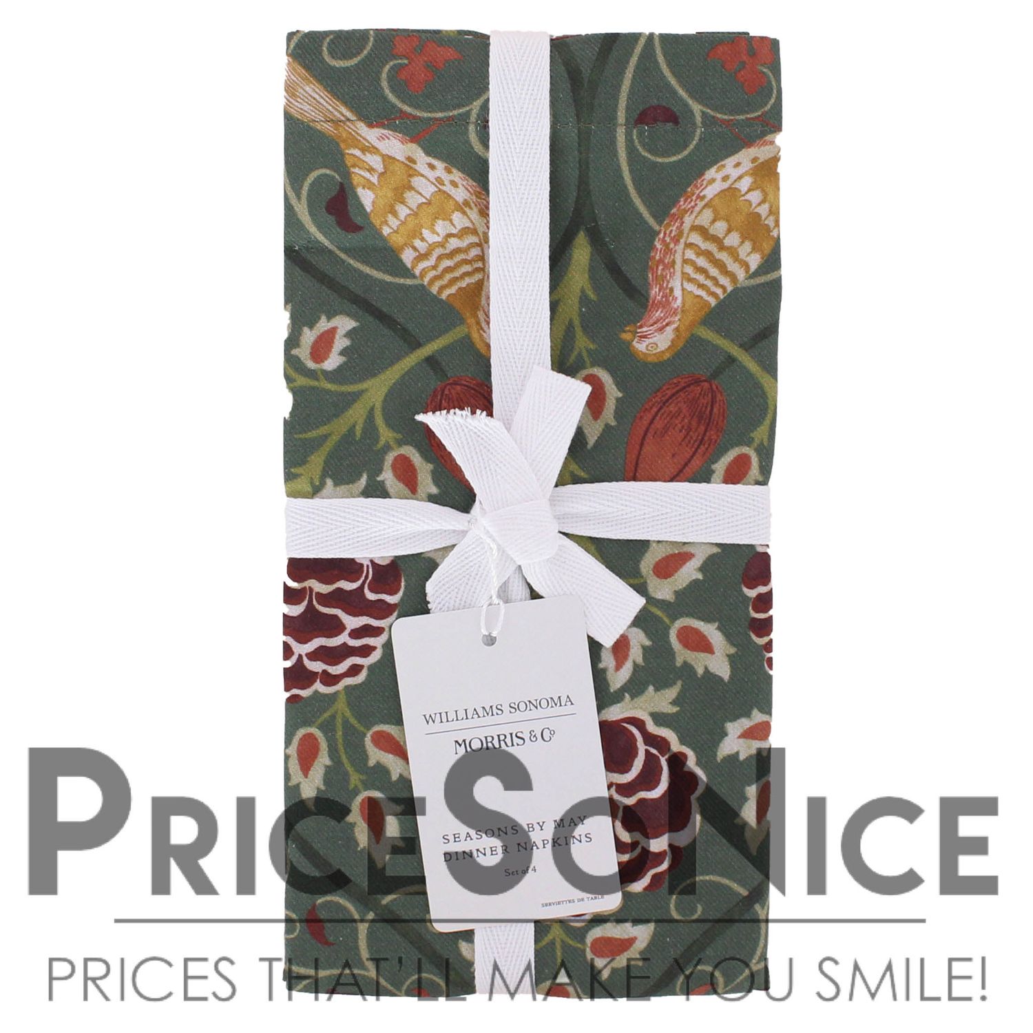 Morris &amp; Co. x Williams Sonoma Seasons by May Napkins, Set of 4, MSRP $60