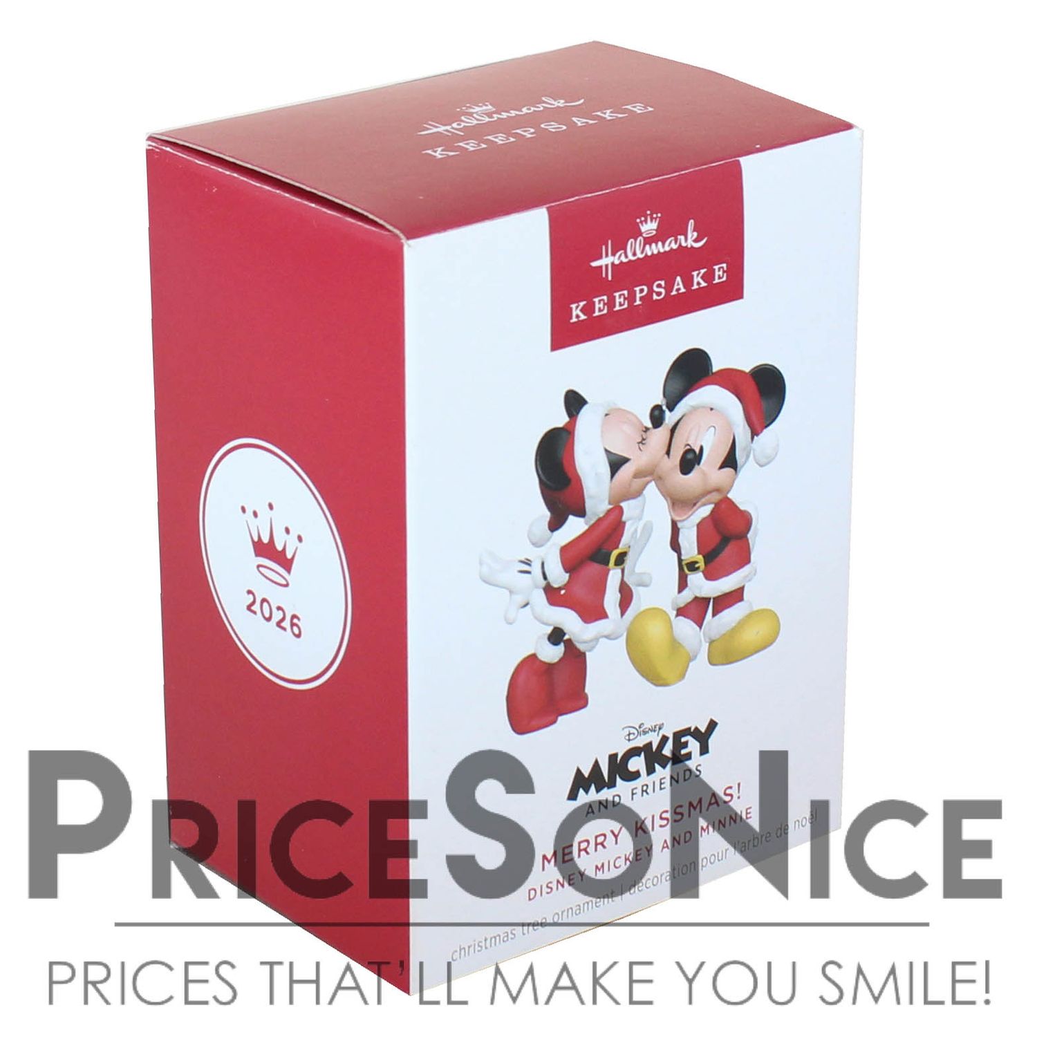 Hallmark Keepsake 2026 Disney Mickey and Minnie Merry Kissmas! Ornament
