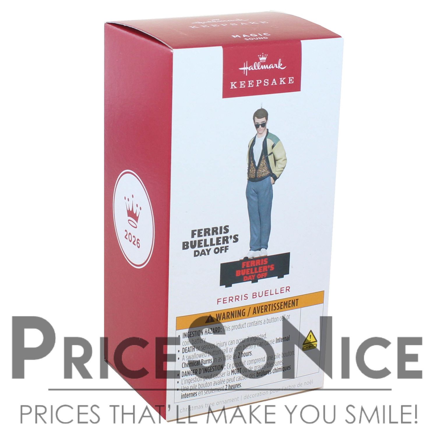 Hallmark Keepsake 2026 Ferris Bueller's Day Off Ferris Bueller Ornament