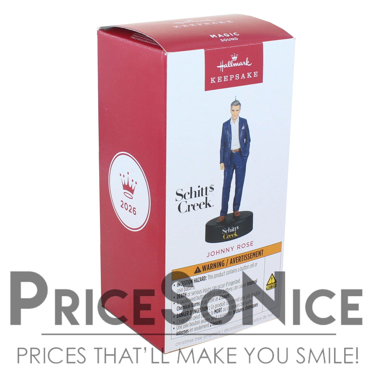 Hallmark Keepsake 2026 Schitt's Creek Johnny Rose Ornament With Sound