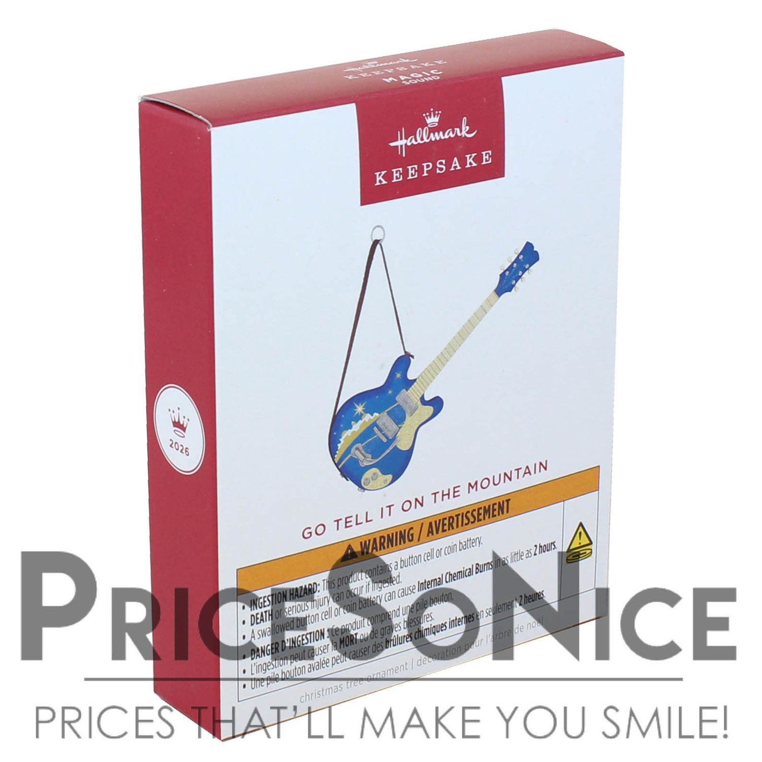 Hallmark Keepsake 2026 Go Tell It On the Mountain Guitar Musical Ornament