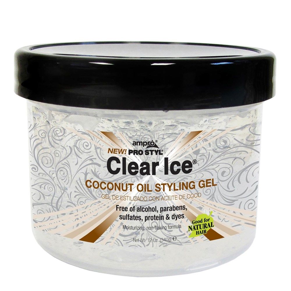 AMPRO Clear Ice - Coconut Oil Styling Gel 12oz