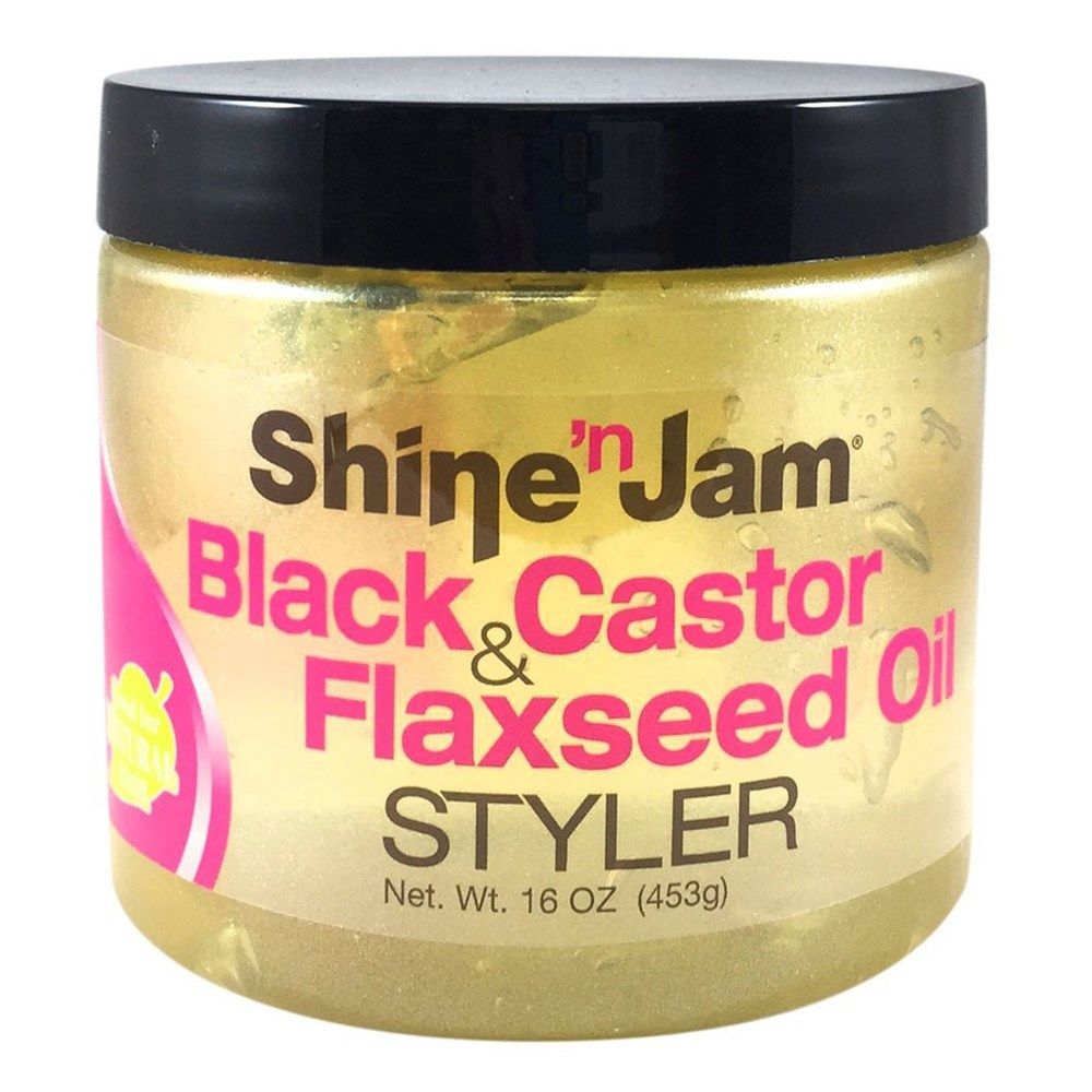 AMPRO Shine 'n Jam Gel [Black Castor & Flaxseed Oil]16oz