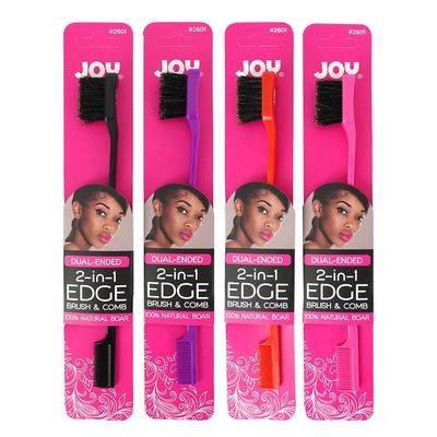 ANNIE Joy Dual-Ended 2-in-1 Edge Brush &amp; Comb