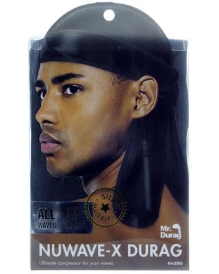 ANNIE Mr. Durag Nuwave-X Silky Durag 42" Black